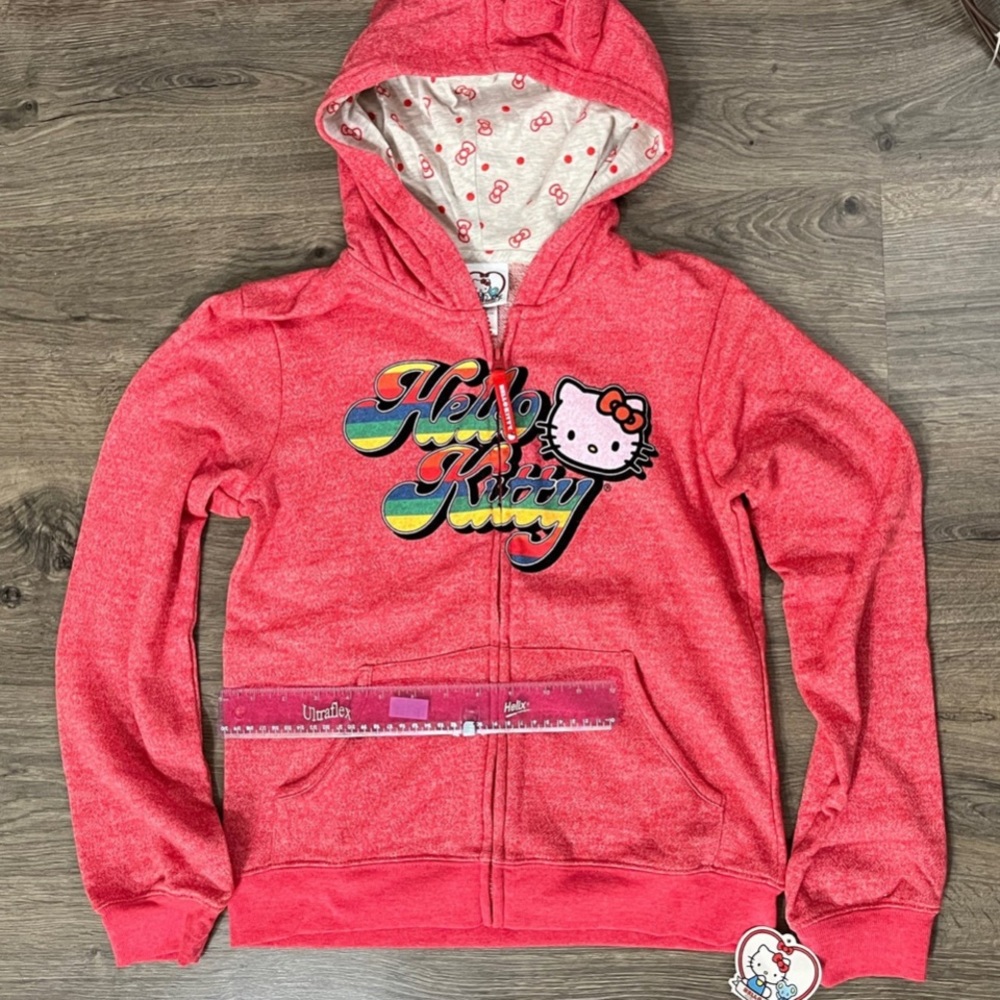 Hello Kitty zip up hoodie with ears